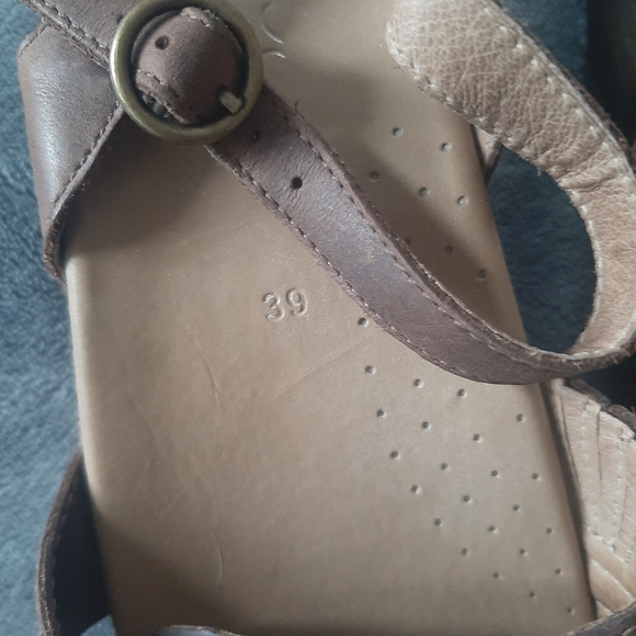 Dansko Brown Leather Sandals - Picture 6 of 6
